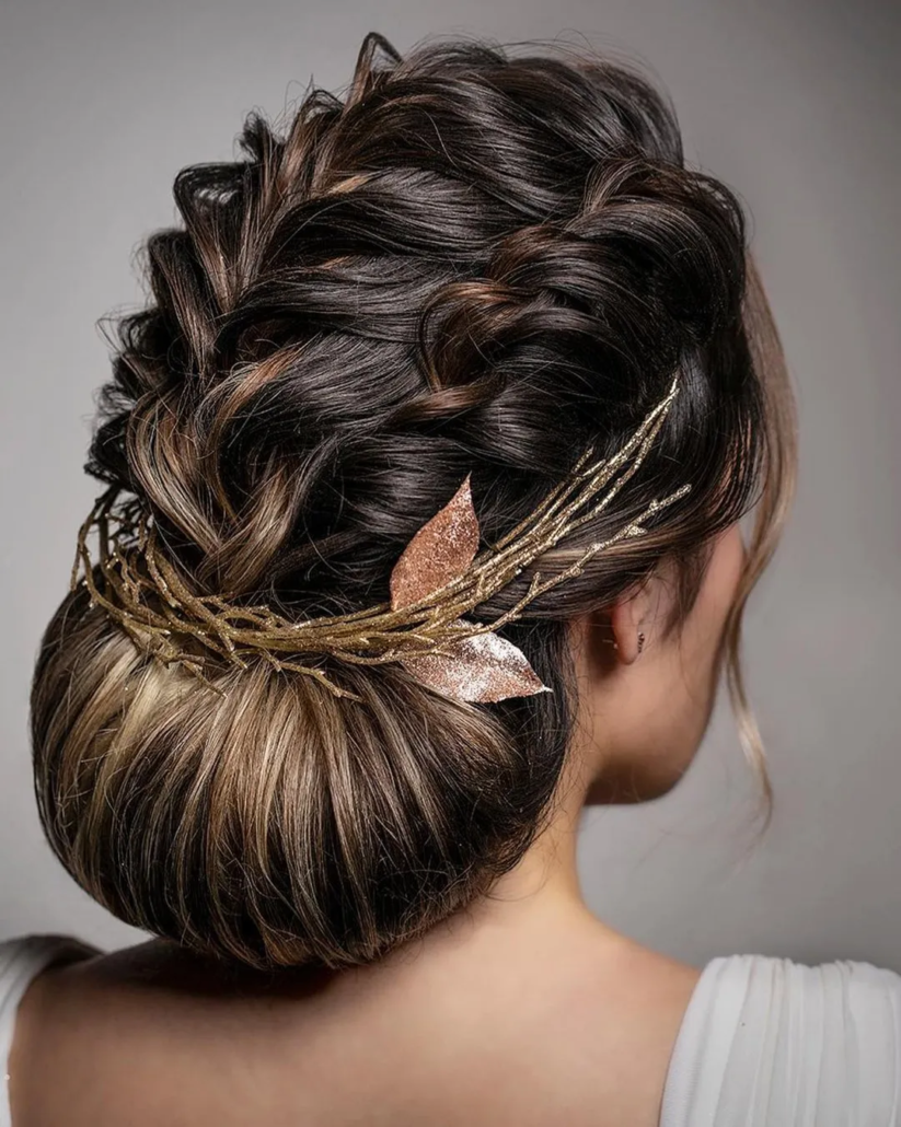 مدل موی عروس پاییزی براق  